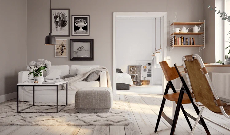 Wohnzimmer modern eingerichtet