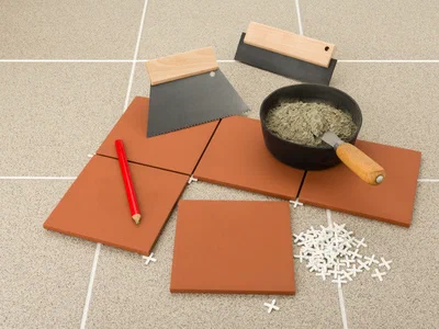 Bodenfliesen Verfugen - Material