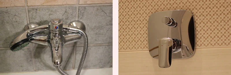 Badewannenarmaturen Vorher-Nachher