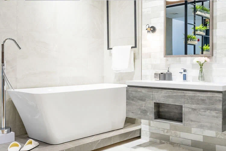 Freistehende Badewanne
