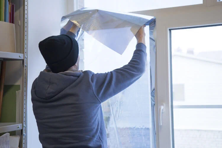 Montage von Fensterfolien