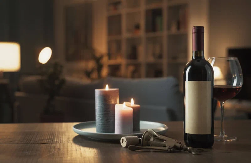 Dekokerzen am Abend