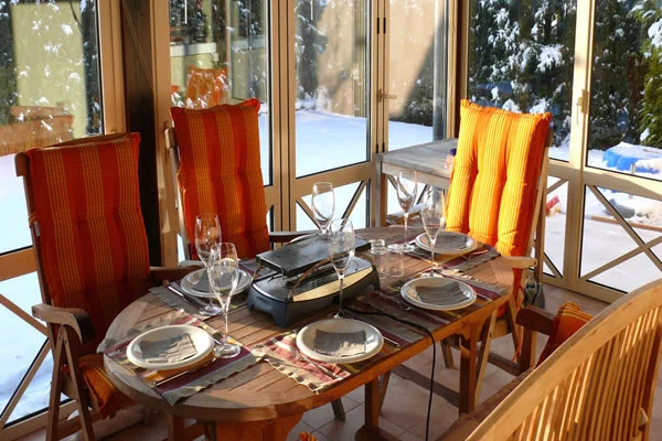 Wintergarten mit Sitzgruppe