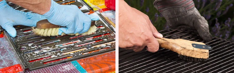 Reinigung des Grillrostes