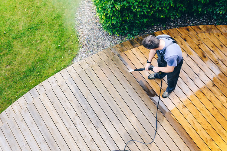 Terrasse reinigen