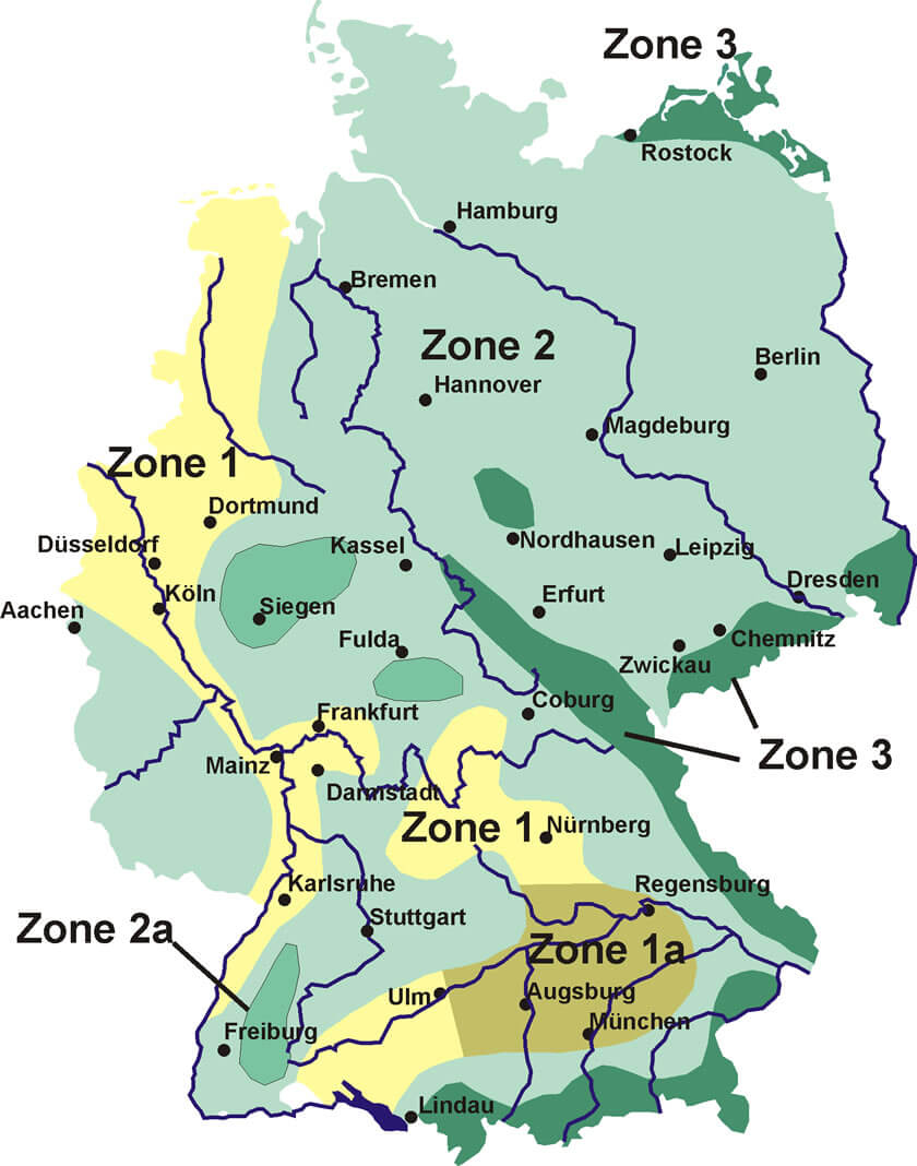 Schneelastzonen Deutschland