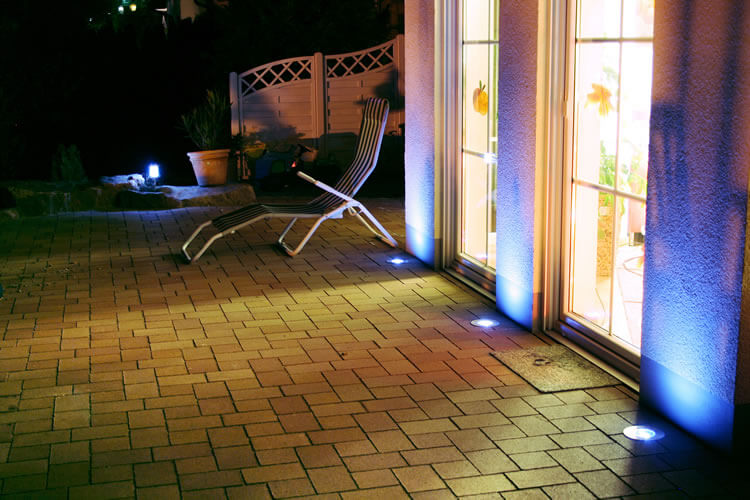 LED Terrassenbeleuchtung Bodenstrahler