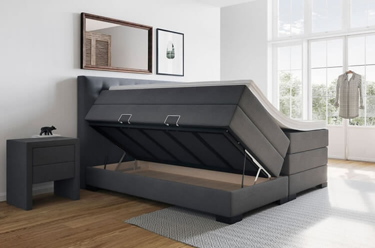 Boxspringbett mit Stauraum