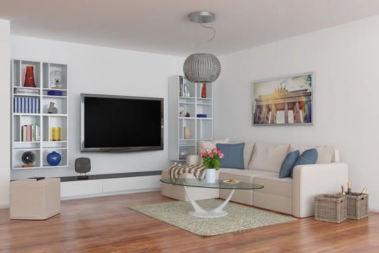 Einrichtungsbeispiel Penthouse-Wohnzimmer