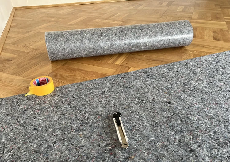 Parkettboden abdecken