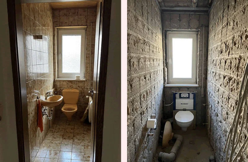 Gäste WC vor der Renovierung
