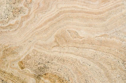 Glatt geschliffener Travertin Naturstein