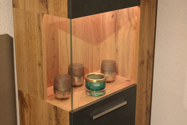 Akzentbeleuchtung Vitrine