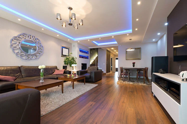 Lichtvoute modernes Wohnzimmer