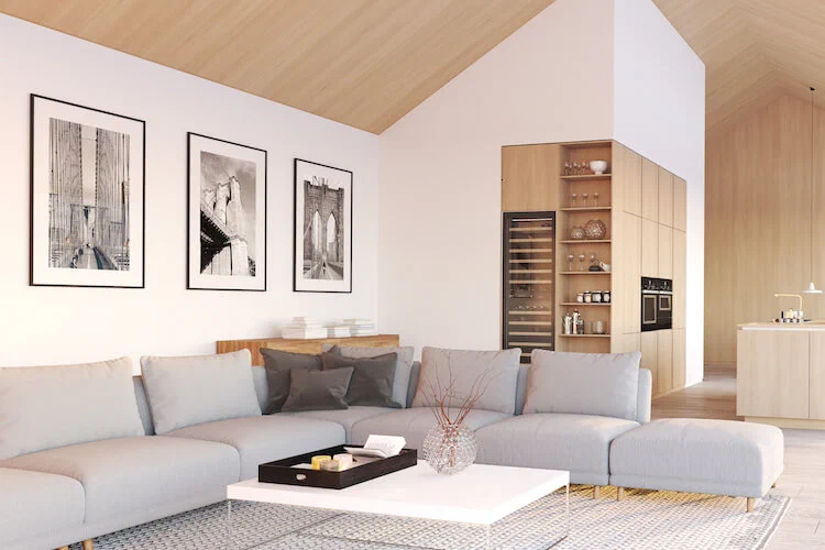 Wohnzimmer modern eingerichtet